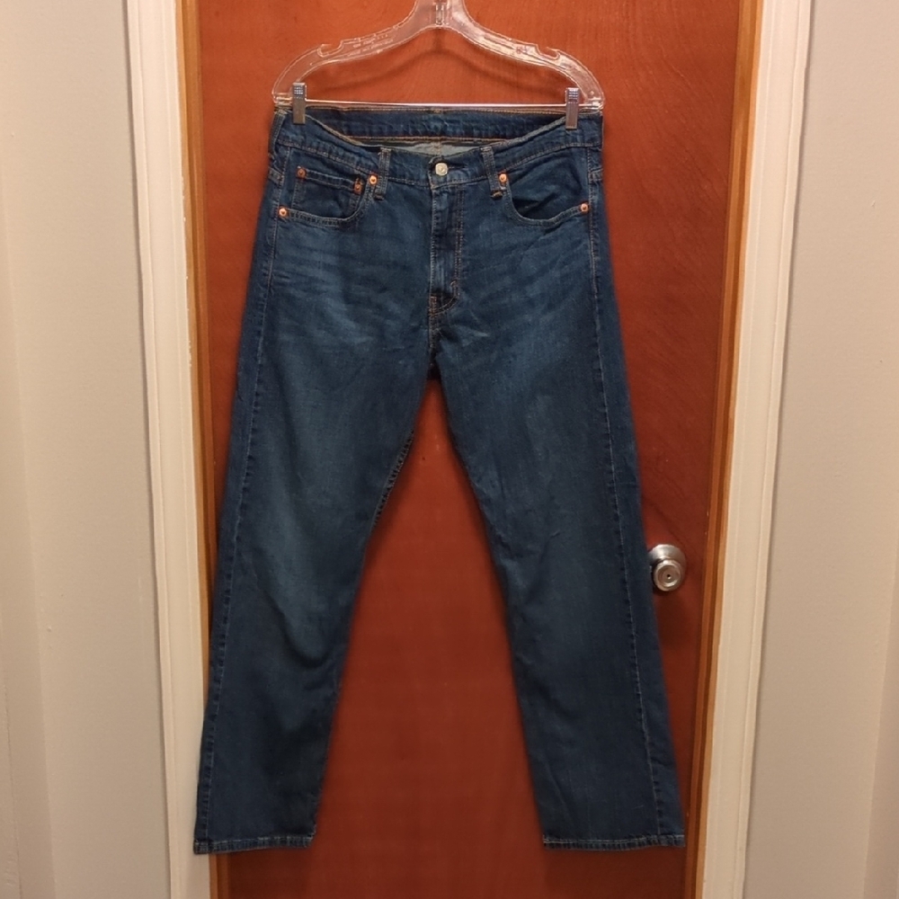 Levi's Blue Straight Jeans Medium-Dark Wash